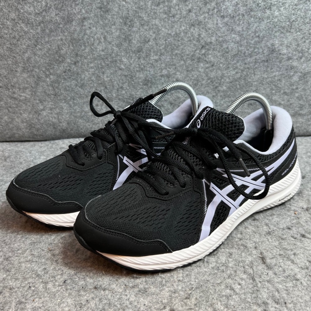 ASICS Gel-Contend 7 Women Running Shoes Black Light Purple Sneakers Size 10 Wide